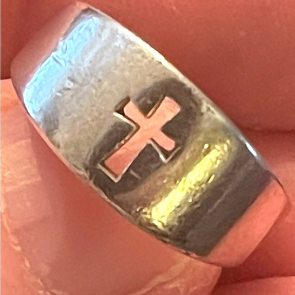 Vintage James Avery cut out cross religious Ring sterling silver 925 - Picture 6 of 11